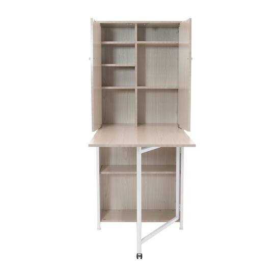 Sew Ready Convertible Craft Storage, Armoire With Fold Out Table
